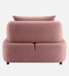 Henry Velvet 1 Seater Sofa Peach color