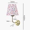 Devansh Metal Electric Wall Light in Gold Colour with Multi Shade Count of 1 Light
