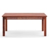 Fidora 6 Seater Dining Table In Honey Finish