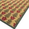 Jaipur Rugs Soft Ethnic Floral Wool 5x8 Feet Nugget Gold And Walnut Dhurrie Carpet