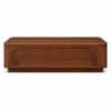 Norwood Sheesham Wood Layered Arch Coffee Table in Walnut Finish