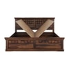 Prashiv Solid Wood Queen  Size Bed With Box Storage (Provincial Teak Finish)