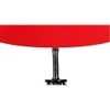 Jayla Red cotton Table lamp with Wood & Iron Base