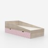 Ramp Up Single Bed in Oak and Pink