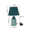 Ceramic Table Lamp Green Timeless Elegant Design