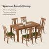 Brighton Xl 6 Seater Dining Table with Fabio Dining Chair Set