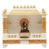 D'Dass White Sheesham and Mdf Wooden Temple For Pooja In Home and Office