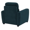 Alvaro Velvet 1 Seater Sofa T Blue Color