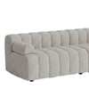 Chiccomfort Wood 4 Seater With Upholstery Non Storage Sofa In White Colour