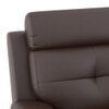Raphael Leatherette Three Seater Manual Recliner in Brown Colour