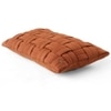 Basket Knit Cotton Pillow Cover  Auburn 12X20  Inches