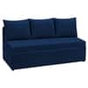 Marteen 3 Seater Velvet Pull Out Sofa Cum Bed in Navy Blue Color With Storage