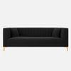 Tuxedo Fabric Sofa (Black)
