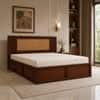 Aaranya Solid Wood Comfort Queen Bed Box Storage Provincial Teak Finish Mattress 60 x 78 Inches
