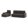 Apollo Sofa (Colour : Smoke, Cushion : Soft, Back Type : High Back, Seating Capacity : Left Aligned 3 Seater + Left Aligned Chaise)