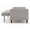 Salford 3 Seater Sofa Cum Bed In Vapour Grey Colour