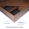 Lush Engineered Wood Queen  Size Bed With Box Storage (Walnut Finish)