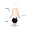 Devansh Gold Wall Mounted Lamp With Off-White Cotton Shade