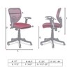 Odrione Low Back Ergonomic Chair in Maroon Colour