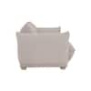 Scandinavian Clio Three Seater Sofa in Cream White Finish Pet Friendly