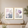 Magnolia Flower Set of 2 Framed Posters Bohemian Wall Art 45x60 cm