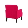Terren Boucle Fabric Lounge Chair in Red