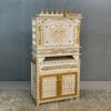 D'Dass Red Mdf and Sheesham Wooden Temple  With Cabinet For Pooja
