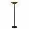 Flower Floor Lamp with Ball in Black Colour