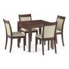Murphy 6 Seater Dining Table In Dark Walnut Finish