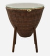 Melbourne Wicker Chair In Brown Tone Finish