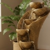 Golden Fiber Glass 7 Stacked Chalice Water Fountain