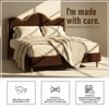 Solara Wave Luxe King Size Bed in velvet With Oak wood Frame & Hydraulic Storage