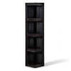 Ikiriya Sheesham Wood Accent Book Shelf Showcases in Dark Mahagony Finish