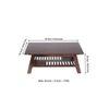 Alison Sheesham Wood Coffee Table In Walnut Finish