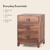 Magellan Solid Wood Bedside Table in Teak Finish
