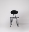 Yoyo Solid Wood Dining Chair In Black  Finish