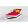 Sweet Sail Engineered Wood Box Bed in White and Oak Colour