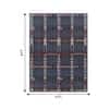 Jaipur Rugs Soft Geometric Checks Wool 6x9 Feet Dark Denim And Black Olive Flat Weave Carpet