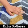 Luxe Home Super Soft Macau Zigzag Bath Mat(40x60 cm) - Pack of 1