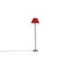 Deance Red Cotton Shade Floor Lamp