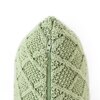 Shannon Mint Cotton Knitted Cushion Cover 12X20 Inches