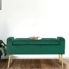 Gigel 2 Ottoman with Storage Color in Green