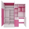 Workrobe Study Table Pink And Frosty White