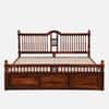 Nilaya Sheesham Wood King Size Bed in Honey Oak Finish with Box Storage