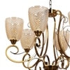 Eliante Chandelier, 6-Light Mild Steel Hanging Ceiling Fixture, Modern Lighting For Living Room Or Dining Room