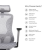 Kandy Premium Gaming Chair in Grey Colour