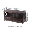 Allen Solid Wood Console Table in Mahagony Finish
