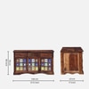 Sheesham Wood Sideboard In Rustic Teak Finish