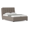 Bornholm Upholstered Storage Bed In Hydraulic in Queen Size with Shitake Beige Colour