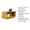 Hexa Engineered Wood Coffee Table With Storage And Open Rack In Giant Wood
